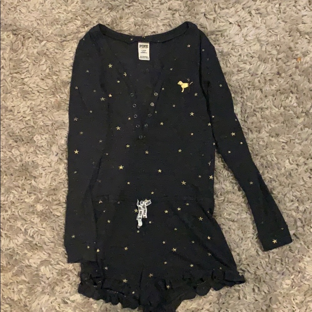 Victoria Secret Pink sleep romper size medium